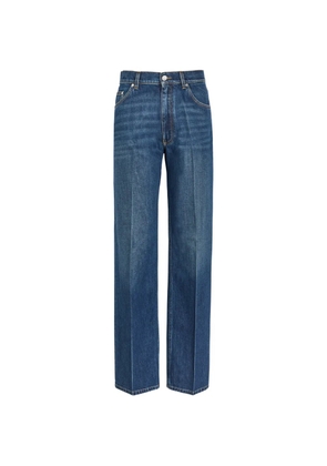 Stella McCartney pressed-crease straight-leg jeans - Blue