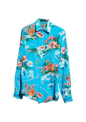 Gucci floral-print shirt - Blue