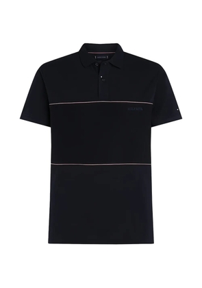 Tommy Hilfiger stripe blocking polo shirt - Blue