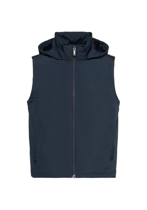 Calvin Klein hooded logo-print gilet - Blue