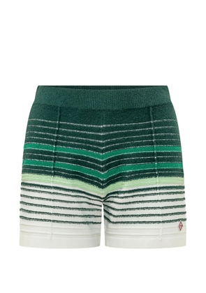 Casablanca bouclé striped shorts - Green