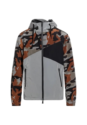 Herno camouflage-print hooded jacket - Grey