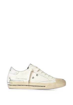 Crime London Recut canvas leather sneakers - Neutrals