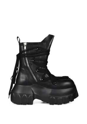 Rick Owens Megalace Mega Tractor lace-up chunky-sole boots - Black