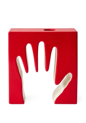 Cassina Mano hand-cutout vase - Red