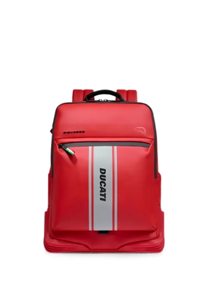 PIQUADRO x Ducati logo-print backpack - Red