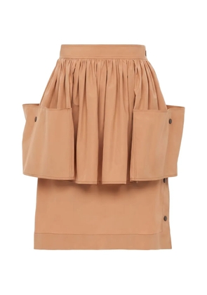 Chloé layered cotton midi skirt - Neutrals