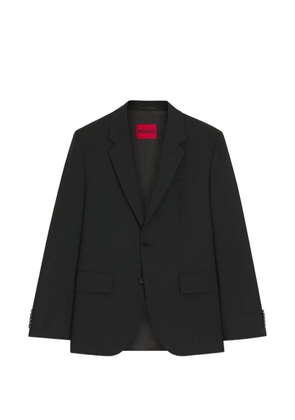 HUGO notched-lapel single-breasted blazer - Black