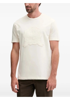 Gant embroidered-patch T-shirt - Neutrals