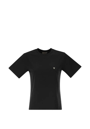 Weekend Max Mara embroidered-logo straight-fit T-shirt - Black