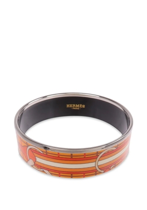 Hermès Pre-Owned enamel bangle - Orange