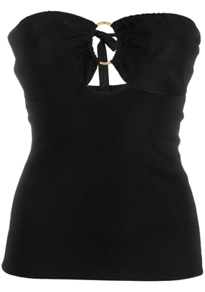 TOM FORD ring-detail strapless knit top - Black