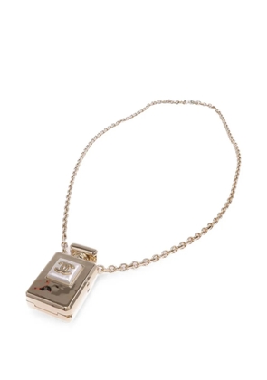 CHANEL Pre-Owned CC perfume bottle necklace - Gold
