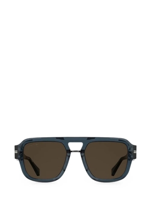 Lacoste geometric-frame sunglasses - Blue