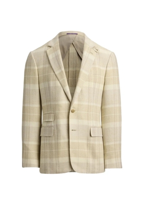 Ralph Lauren Purple Label Kent plaid blazer - Neutrals