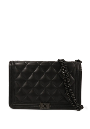 CHANEL Pre-Owned Boy CC diamond-quilted shoulder bag - Black