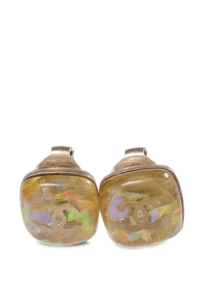 CHANEL Pre-Owned CC logo clip-on earrings - Gold