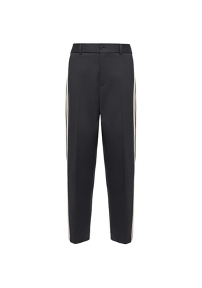 Moncler side-stripe trousers - Blue