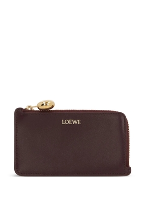 LOEWE Pebble leather wallet - Red