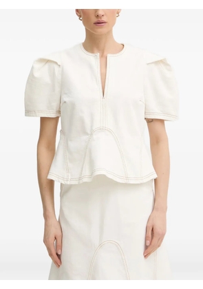 MUNTHE Baynor blouse - White