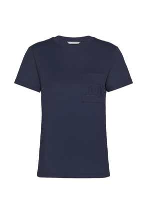 Max Mara embroidered pocket T-shirt - Blue