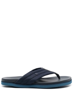 Baldinini logo-plaque detail flip-flops - Blue