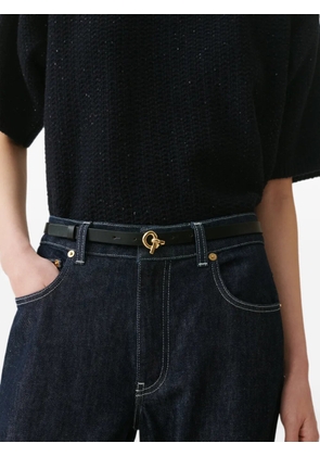Fabiana Filippi knot-detail leather belt - Black