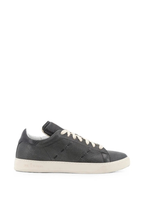 Kiton leather sneakers - Black