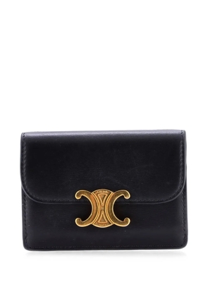 Celine Pre-Owned Triomphe Case Leather card holder - Black
