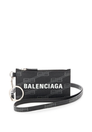 Balenciaga Pre-Owned BB Cash monogram-pattern wallet - Black