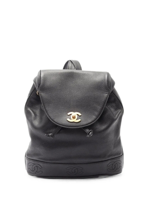 CHANEL Pre-Owned Triple Coco Mark backpack - Black