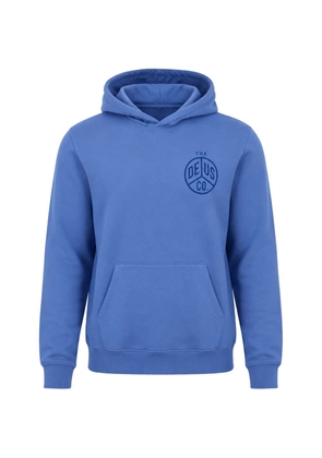 Deus Ex Machina logo-print cotton-blend hoodie - Blue