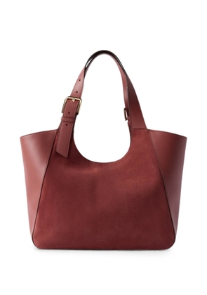 Furla buckle-detail tote M - Red