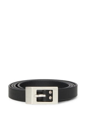 Rick Owens logo-engraved buckle belt - Black