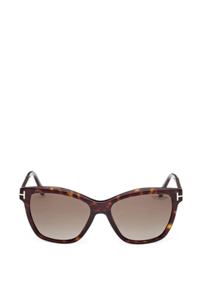 TOM FORD butterfly-frame sunglasses - Brown