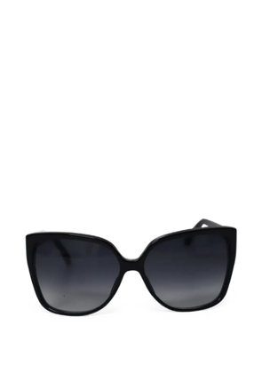 Gucci Pre-Owned Square-frame logo-detail sunglasses - Black
