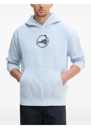 Alpha Industries scorpion-print hoodie - Blue