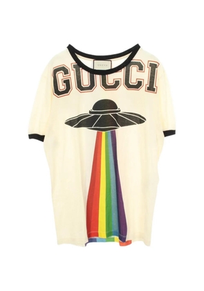 Gucci Pre-Owned 2010s printed cotton T-shirt - Neutrals