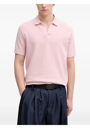 Marc O'Polo piqué-weave short-sleeve T-shirt - Pink