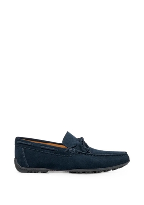 Geox Kosmopolis + Grip bow-detail suede loafers - Blue
