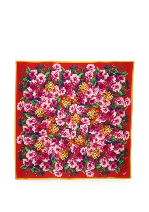 Kenzo Pre-Owned floral-print silk scarf - Red