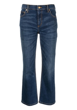 Tory Burch cropped flared jeans - Blue