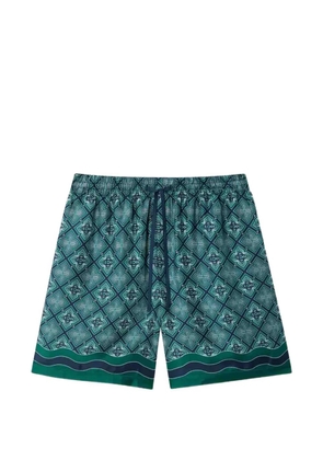 Casablanca Radiating Monogram silk shorts - Green