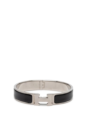 Hermès Pre-Owned 2015-2026 Narrow Enamel Clic H Bracelet PM costume bracelet - Black