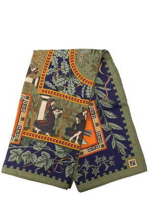 Hermès Pre-Owned 1990-2010 Musique des Dieux Silk Scarf 90 scarves - Green