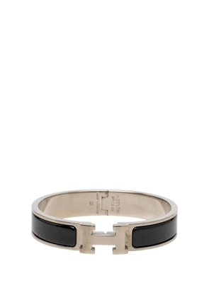 Hermès Pre-Owned 2010-2026 Narrow Enamel Clic H Bracelet PM costume bracelet - Black