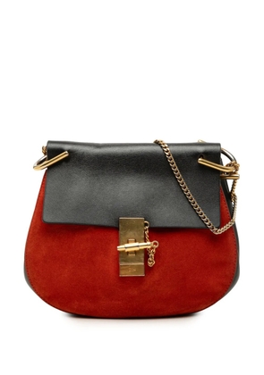 Chloé Pre-Owned 2015 Small Bicolor Suede and Calfskin Drew crossbody bag - Black