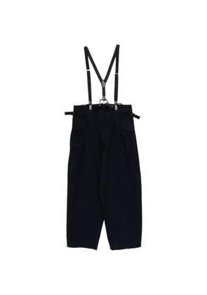 Y's suspender-strap trousers - Blue