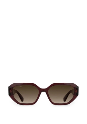 Lacoste geometric-frame sunglasses - Red