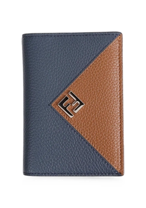 FENDI Lui logo-plaque bifold card holder - Blue